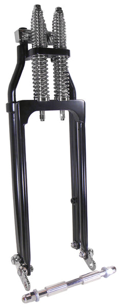 30"  Black and Chrome springer front end for custom use