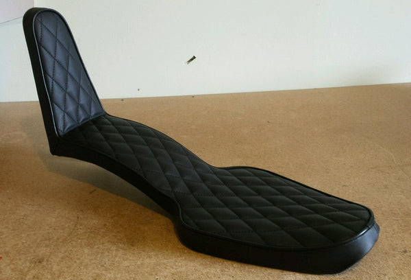 Copy of Copy of Sully's Exclusive King and Queen low profile diamond pleat sportster seat for 82-2003 direct bolt on.