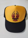 Sully's Gold and black wing hat
