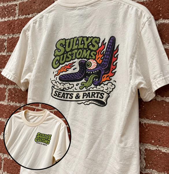 SULLY'S T SHIRT GOBLIN SEAT LOGO