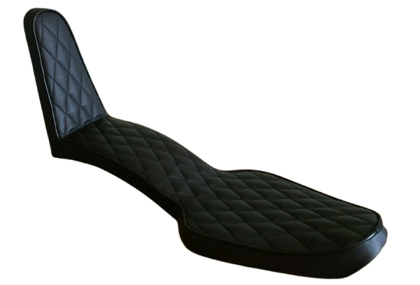 Copy of Copy of Sully's Exclusive King and Queen low profile diamond pleat sportster seat for 82-2003 direct bolt on.