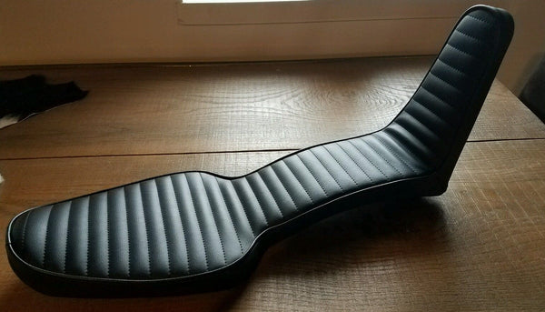 Copy of Sully's Exclusive King and Queen low profile h pleat sportster seat for 82-2003 direct bolt on.